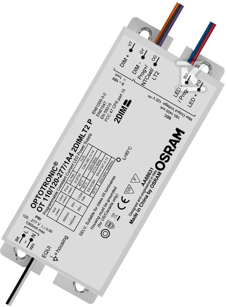 Zasilacz OT 110W DIM LT2 P5 - 4052899253438